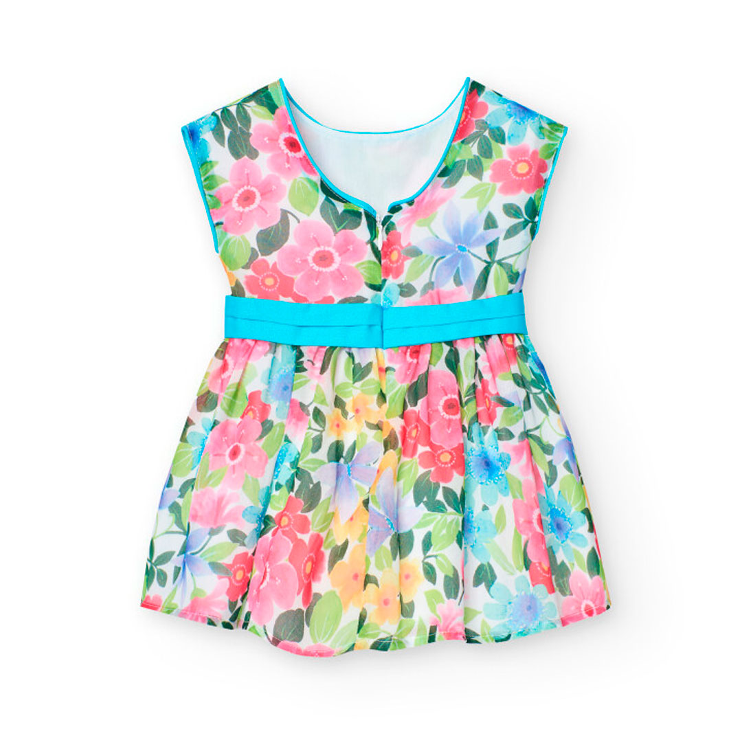 Šaty Boboli 701323/9631 květované + mašle 