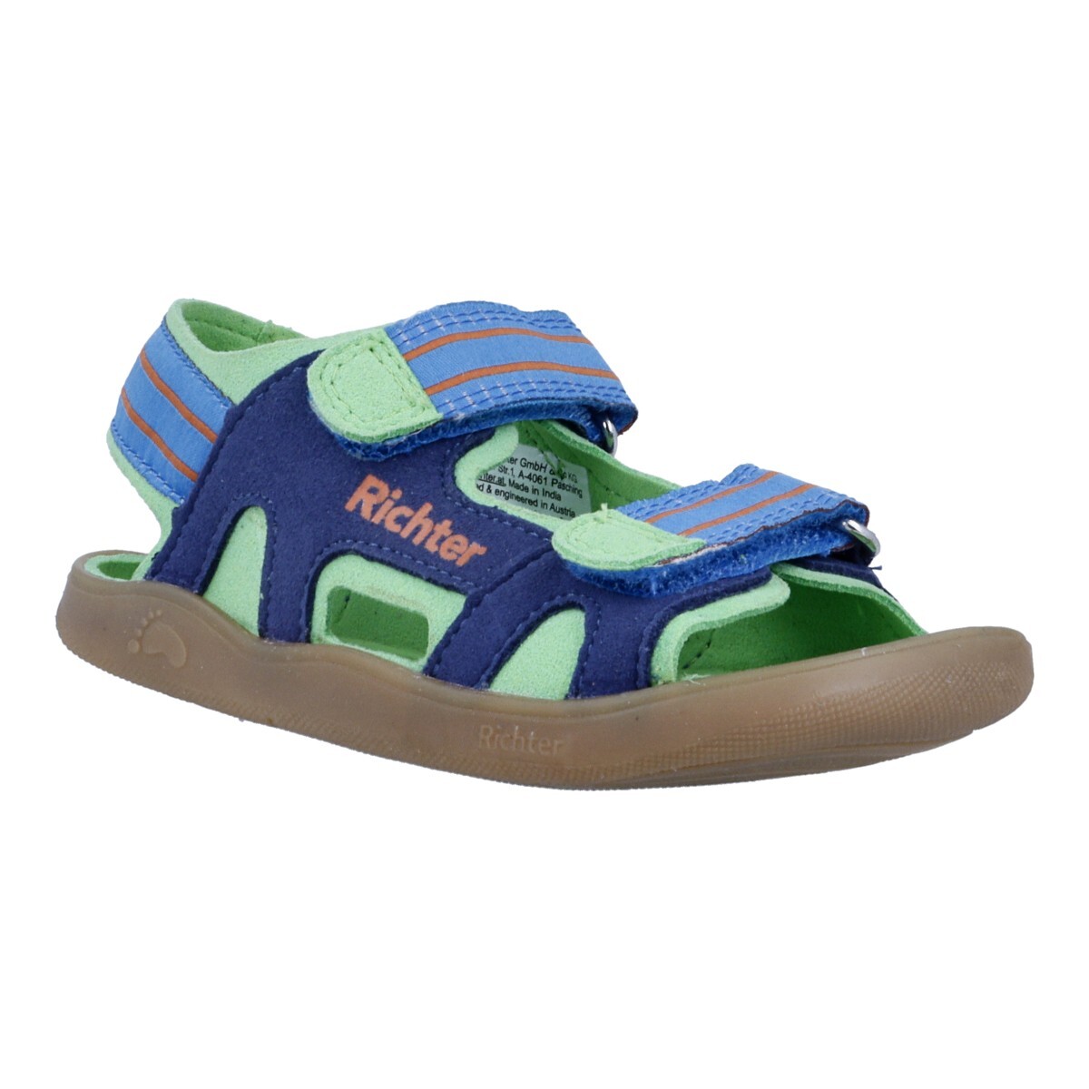 Richter - barefoot sandály 0851 3292 6821 nautical/apple/tange 