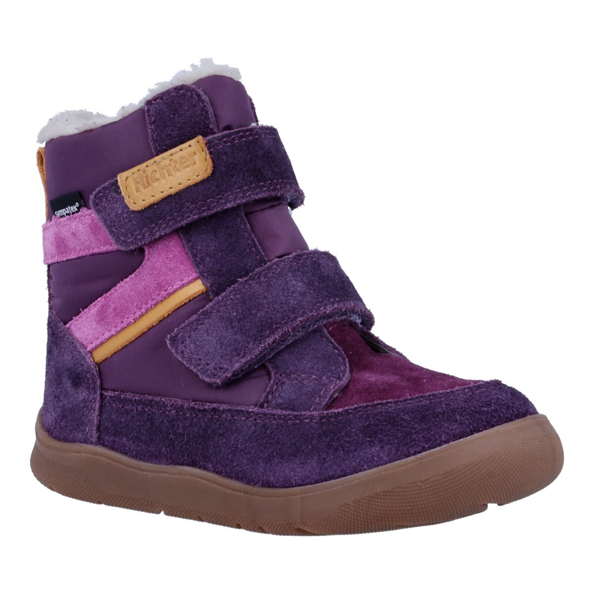 Richter - zimní barefoot obuv 0759 4211 7711 - auberg/lady/pink/hon