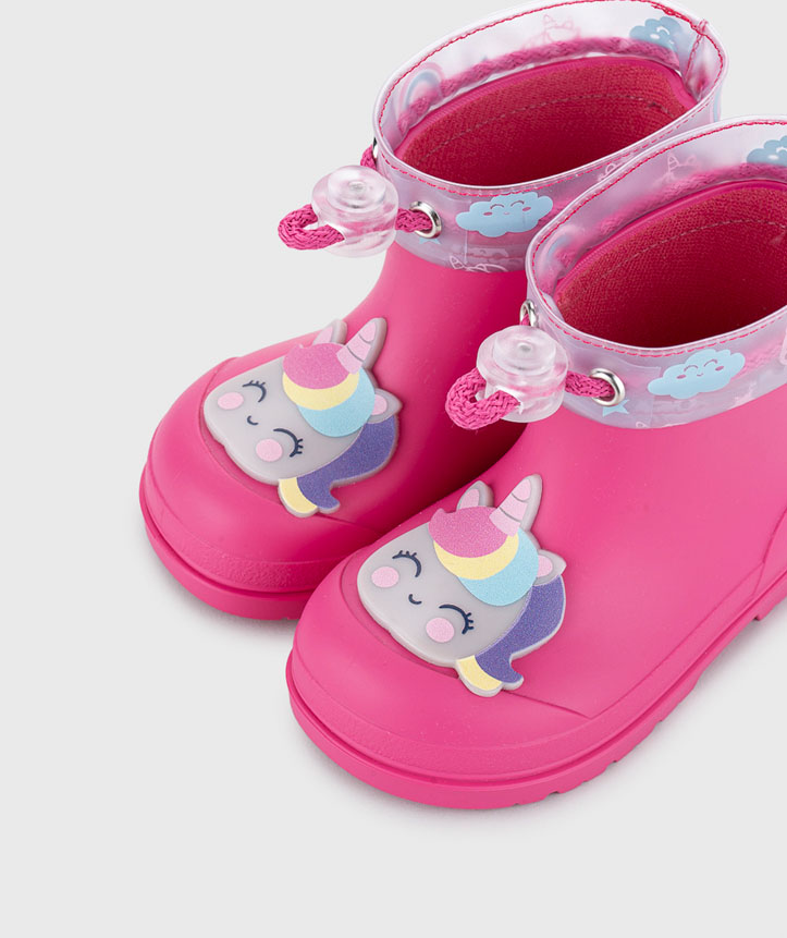 Holínky igor - MENDI UNICORNIO W10359-007 fuchsia