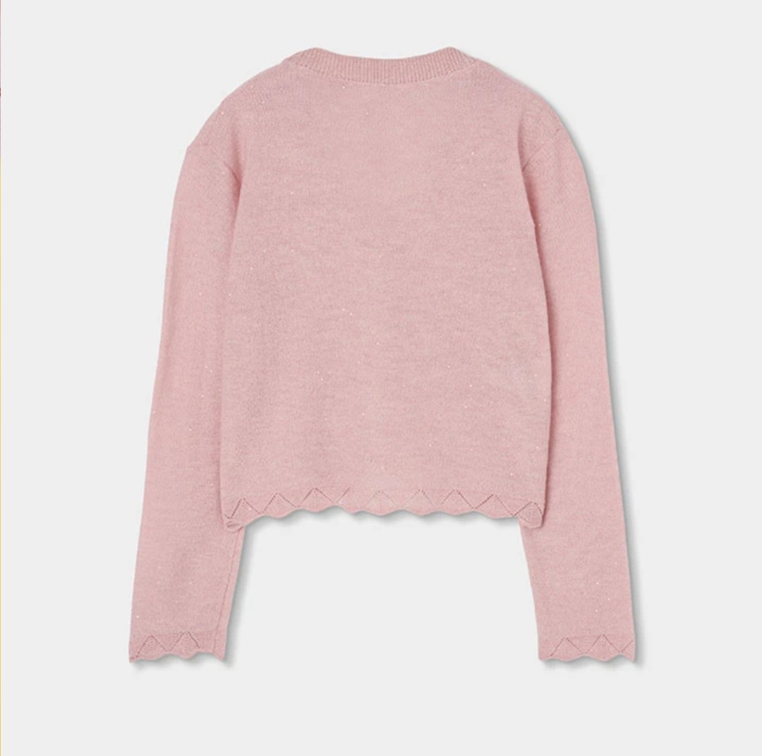 Boboli lehký krátký svetr 733003 3956 růžová 