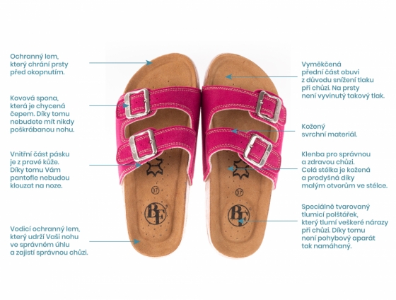 Pantofle BF BY-213-10-99 růžová-fuchsia