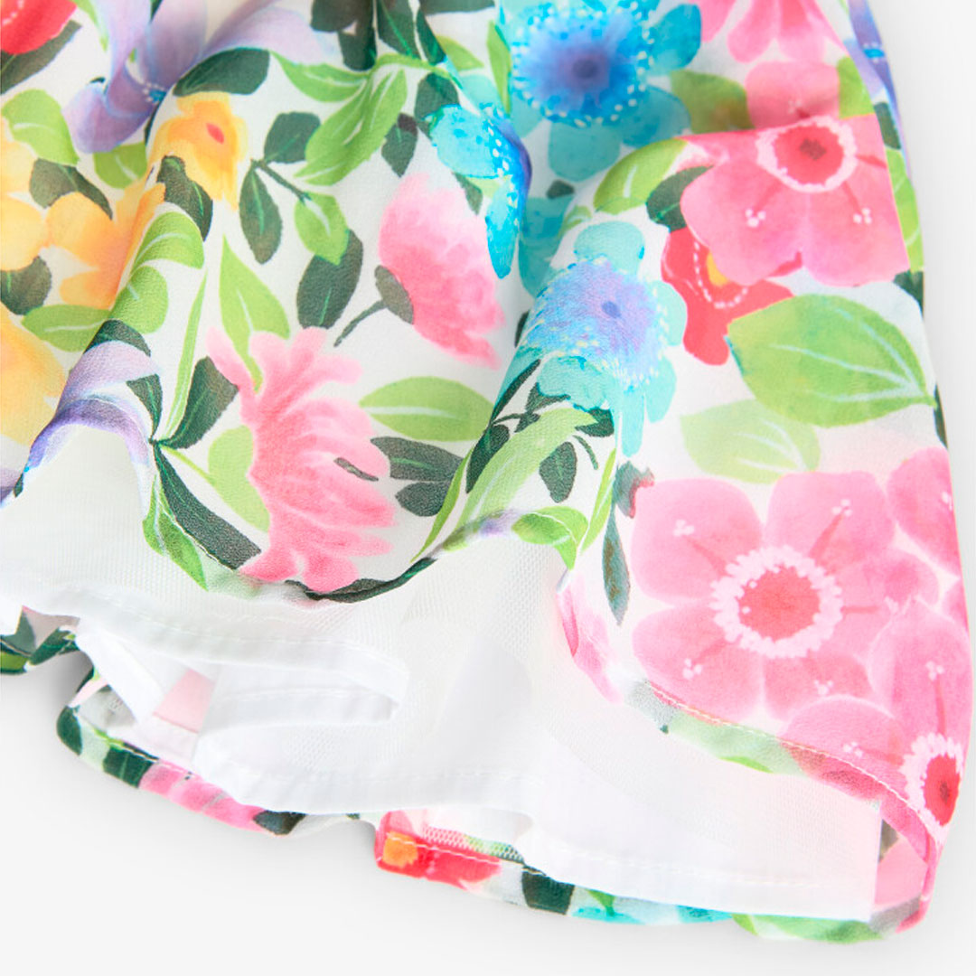 Šaty Boboli 701323/9631 květované + mašle 