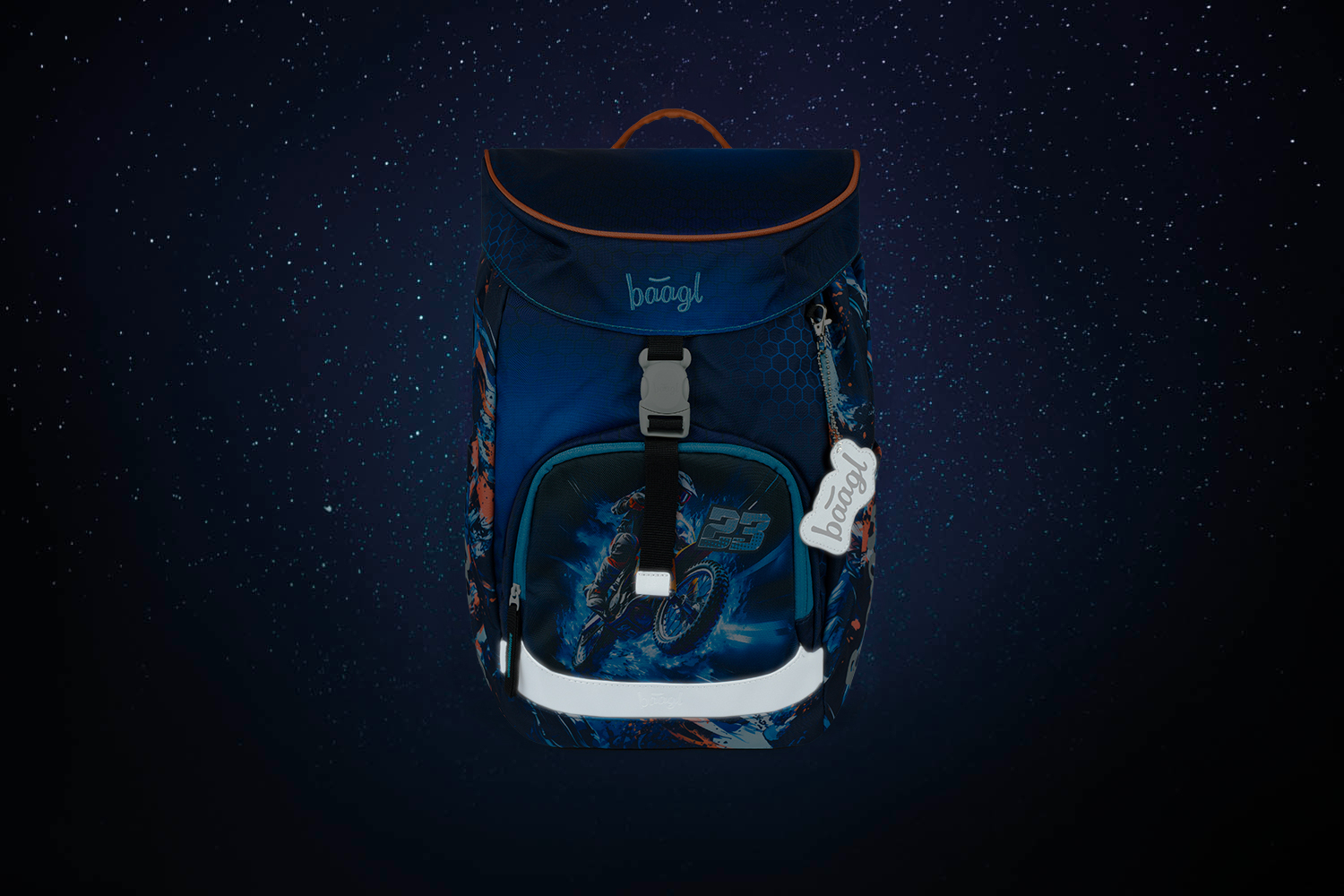 Baagl školní batoh Airy A-34225 motor bike