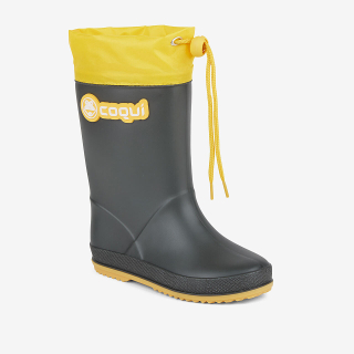 Zateplené holínky COQUI RAINY HERO 8559 antracit/žlutá
