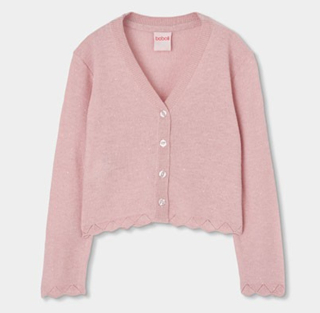 Boboli lehký krátký svetr 733003 3956 růžová 